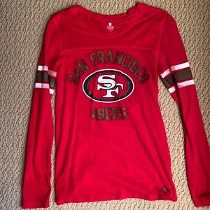 San Francisco Niners 49ers long sleeve women’s Victoria Secret PINK shirt
